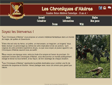 Tablet Screenshot of chroniquesdakeras.com
